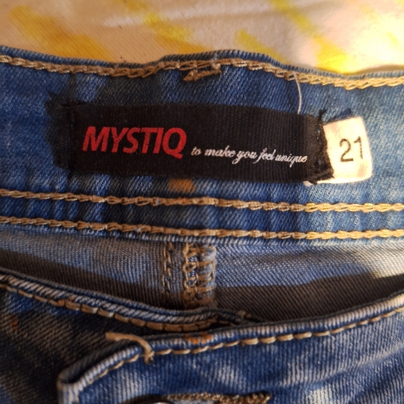 Mystiq Distressed Womens Jeans Size 21 - Picture 3 of 5